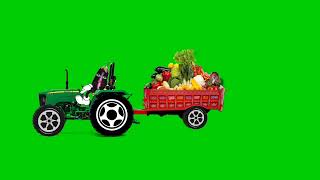 no copyright  green screen  tractor trolley  New Top Team [upl. by Ilbert975]