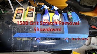 1500 Grit Removal Showdown Meguiars VS Optimum Vs Turtle Wax [upl. by Anayia]