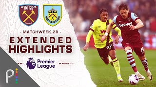 West Ham United v Burnley  PREMIER LEAGUE HIGHLIGHTS  3102024  NBC Sports [upl. by Dranoel]