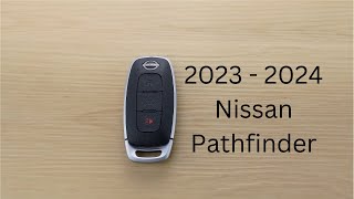 How To Replace or Change Nissan Pathfinder Remote Key Fob Battery 2023  2024 [upl. by Neelra]