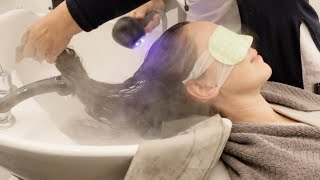 SPA de CABELLO con MASAJE de cuero cabelludo🫧💆 Totalmente RELAJANTE [upl. by Tegan]