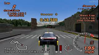 Gran Turismo 2 ASpec Mod Rome Circuit  Toyota Tacoma Pikes Peak  103136 [upl. by Akemehs]