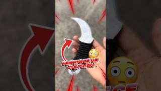 J’AI FABRIQUÉ LE MEILLEUR COUTEAU  😳 karambit knife handmade tutorial csgo valorant diy [upl. by Alrac786]