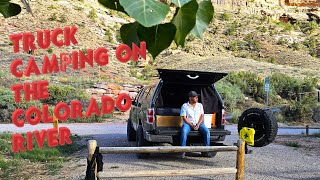 TRUCK CAMPING in Moab on the Colorado river [upl. by Flss]