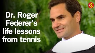 Roger Federers valuable life lessons from tennis at Dartmouth graduation  HIGHLIGHTS [upl. by Allecram]