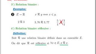 Les relations binaires [upl. by Cindi]