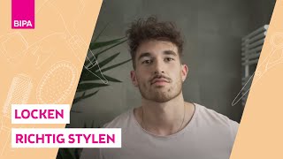 Lockige Haare bei Männern stylen Haartutorial mit BIPA [upl. by Branham]