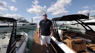 idealboatcom 2024 Southampton Boat Show display  Saxdor Yachts Finnmaster Boats Chaparral Boats [upl. by Watkins]