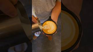 Latte Art slow pour to Stack calmdown latteart [upl. by Oakie]