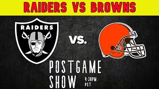 Las Vegas Raiders vs Cleveland Browns Post Game Show  NFL Week 4  Ep 268 [upl. by Enelhtac]