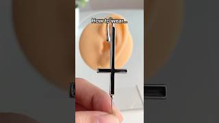 Quick How To for our St Peter Cross helix hook jewellery earrings accessories fyp [upl. by Snider]