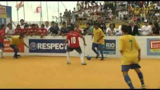 Rio 2010 Day 8 Men Final BRACHI Homeless World Cup 1  German HQ [upl. by Adnolaj]