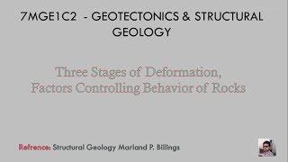 7MGE1C2  GEOTECTONICS amp STRUCTURAL GEOLOGY [upl. by Nonarb]