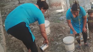 plants care with water  Village Life In Pakistan  Daily Routine  Punjab Culture [upl. by Alves648]