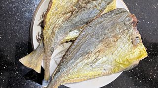 Making Dry Fish from Yellow Trevally at Home Using a Dehydrator [upl. by Enytsuj]