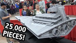 Huge LEGO Star Wars Star Destroyer  Philly Brick Fest 2019 [upl. by Ivgnout]