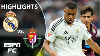 🔥 MBAPPE HOME DEBUT 🔥 Real Madrid vs Real Valladolid  LALIGA Highlights  ESPN FC [upl. by Nolrev337]