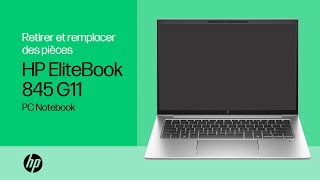 Retirer et replacer des pièces  Notebook HP EliteBook 845 G11  Service informatique HP HP Support [upl. by Eihctir]