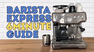 Beginners Guide on How To Use the Breville Barista Express Espresso Machine [upl. by Enimajneb865]