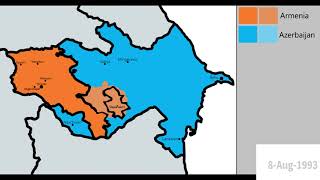 NagornoKarabakh Wars  Every DayWeek 19882023 [upl. by Asikal629]