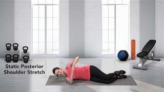 How to do a Static Posterior Shoulder Stretch [upl. by Aekin]