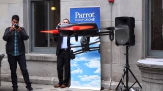 Parrot Bebop Drone Demo by Parrot CEO Henri Seydoux [upl. by Cyprian]