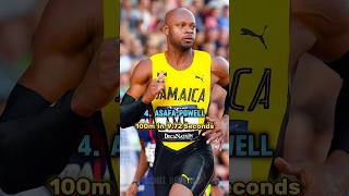 TOP 10 FASTEST RUNNER IN THE WORLD Usain Bolt amp More [upl. by Dlorag]