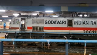 6 IN 1 GODAVARI NAMED WAP7  DURONTO  NANDED  RJY MEMU  PUDUCHERRY  VIVEK [upl. by Crudden]