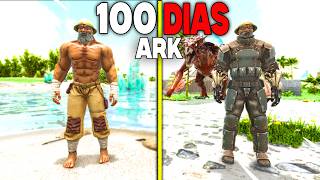 Sobreviví 100 Dias en ARK Crystal Isles MEJORADO¡ Pelicula Completa [upl. by Matthei]