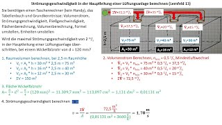 Strömungsgeschwindigekiet in einer Lüftungsanlage [upl. by Naed492]