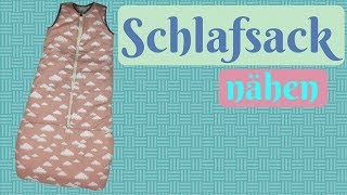 Schlafsack  Strampelsack fürs Baby nähen  Nähanleitung für Anfänger [upl. by Pampuch]