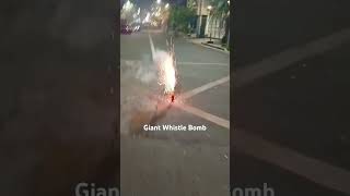 Giant whistle bomb fireworks pyro manila giant whistle firecrackers astalavista [upl. by Orihakat]