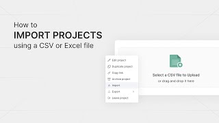 How to Import Project using CSV and Excel file [upl. by Wakefield910]