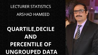 What is Quartile Decile amp Percentile of Ungrouped data [upl. by Eltsyrhc340]