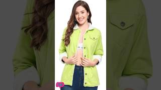 Women Cotton Blend Jackets  youtube monacofashions ytshortsindia [upl. by Milissa]