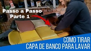 Veja como tirar e colocar a capa de banco carro passo a passo parte 1 [upl. by Aihcsrop556]