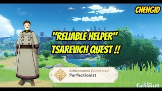 Perfectionist Achievement  Reliable Helper Tsarevich Quest  Genshin Impact [upl. by Levan]