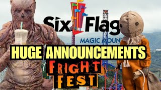 HUGE FRIGHT FEST ANNOUNCEMENTS WENT DOWN TODAY Six Flags Magic Mountain [upl. by Adnima268]