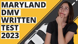 Maryland DMV Written Test 2023 60 Questions with Explained Answers [upl. by Aven362]