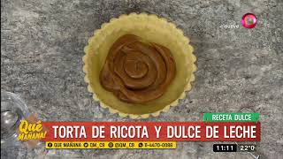 Receta dulce Torta de ricota y dulce de leche [upl. by Assina423]