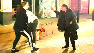 GYPSY TRAVELLER GIRL GOES BARE KNUCKLE ON HARD MAN  PART 1 [upl. by Alleber]