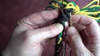 4 strand lanyard knot transition [upl. by Adnamor96]