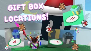 ALL 12 GIFT BOXES LOCATIONS 🎁 Beesmas 2022  Bee Swarm Simulator [upl. by Zeb]