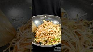 Street Style Veg Chowmein ASMR Cooking  shorts food cooking asmr indianasmrworld streetfood [upl. by Iramo]