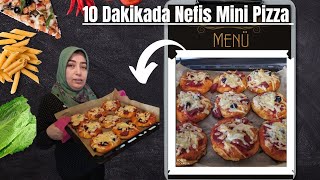 10 Dakikada Nefis Kolay Mini Pizza Tarifi Çok Pratik [upl. by Andrew359]