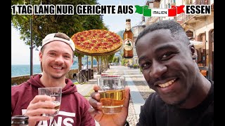 1 TAG LANG NUR ITALIENISCHE GERICHTE ESSEN I Steven Probiert [upl. by Petuu385]