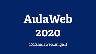 Novità Aulaweb 2020 [upl. by Ardnovahs]