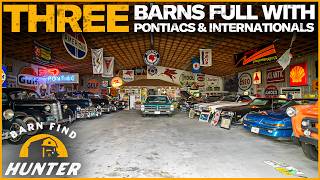 A Pontiac from EVERY decade amp RARE International Trucks tucked away in barns  Barn Find Hunter [upl. by Huberto982]