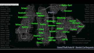 Gta 4  All stevies car locations [upl. by Erialc]