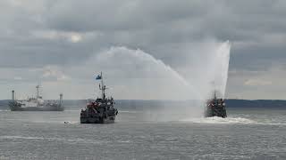 Rehearsal for the Navy parade in Baltiysk July 19 2024 Russia [upl. by Treat]